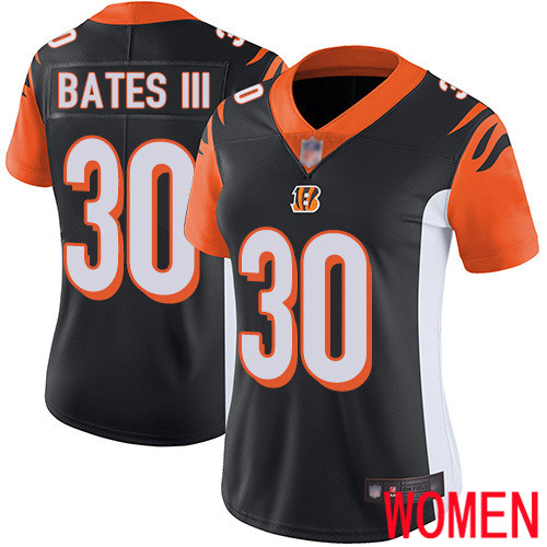 Cincinnati Bengals Limited Black Women Jessie Bates III Home Jersey NFL Footballl #30 Vapor Untouchable